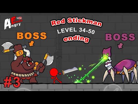 Video guide by Angry Emma: Red Stickman Level 34-50 #redstickman