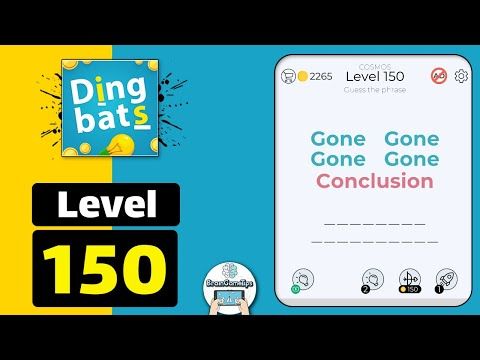 Video guide by BrainGameTips: Dingbats! Level 150 #dingbats