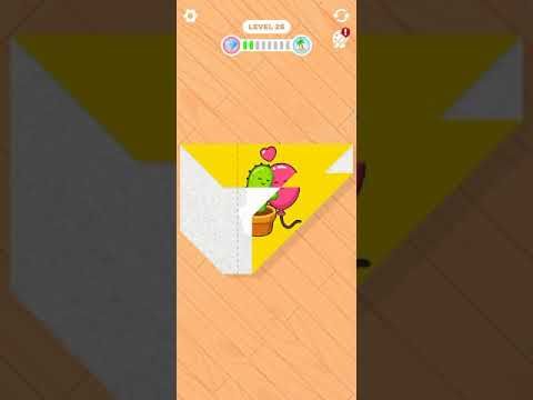Video guide by Wish Game: Paper Fold Level 26 #paperfold