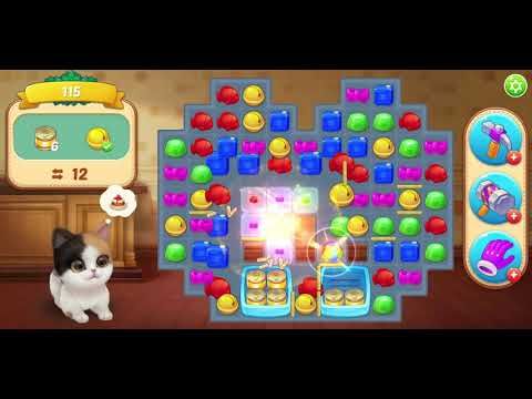 Video guide by Leo Mercury Games: Kitten Match Level 115 #kittenmatch