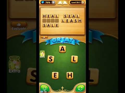 Video guide by ETPC EPIC TIME PASS CHANNEL: Bible Word Puzzle Chapter 30 - Level 7 #biblewordpuzzle