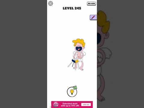Video guide by Chaker Gamer: Draw a Line: Tricky Brain Test Level 245 #drawaline