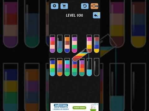 Video guide by ITA Gaming: Water Color Sort Level 930 #watercolorsort