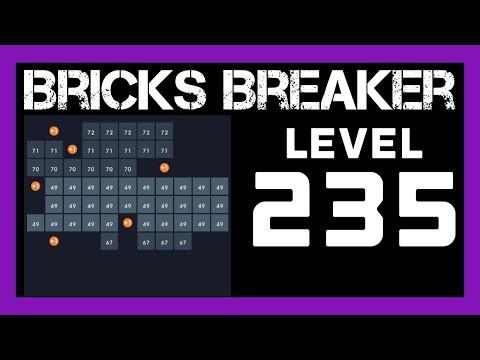 Video guide by Bricks N Balls: Bricks Breaker Puzzle Level 235 #bricksbreakerpuzzle