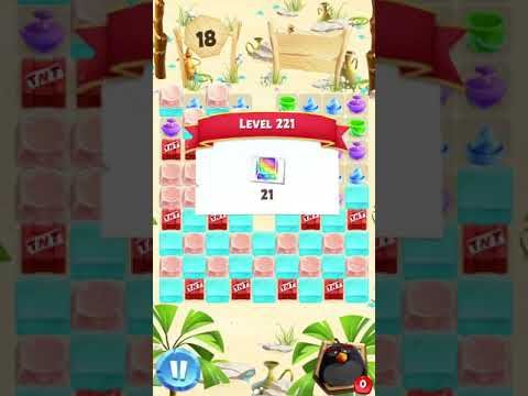 Video guide by icaros: Angry Birds Match Level 221 #angrybirdsmatch