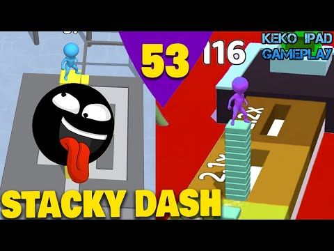 Video guide by KEKO IPAD GAMEPLAY: Stacky Dash Level 53 #stackydash
