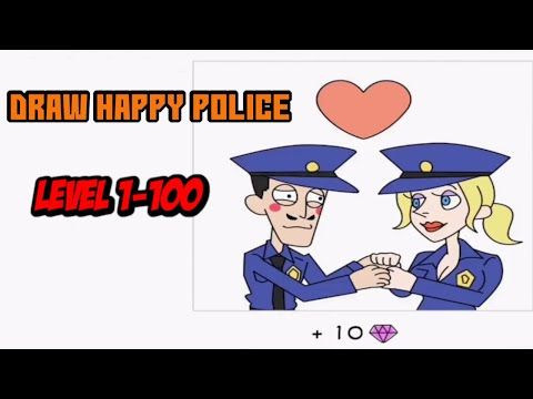 Video guide by Kids Fun Gaming: Draw Happy Police! Level 1-100 #drawhappypolice