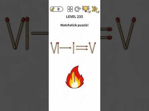 Video guide by MAS Gamer: Matchstick Puzzle Level 233 #matchstickpuzzle