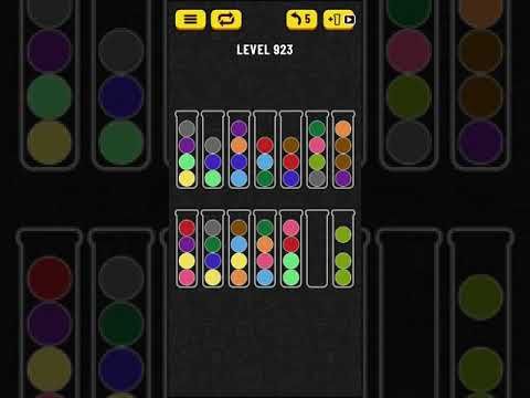 Video guide by Mobile games: Ball Sort Puzzle Level 923 #ballsortpuzzle