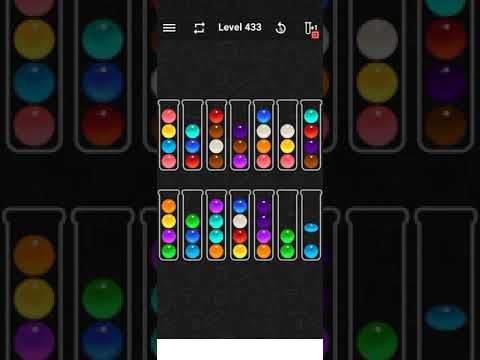 Video guide by Game Help: Ball Sort Color Water Puzzle Level 433 #ballsortcolor