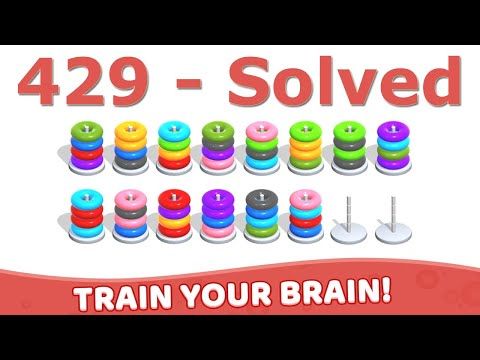 Video guide by Mobile Puzzle Games: Hoop Stack Level 429 #hoopstack