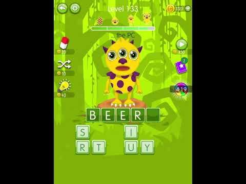 Video guide by Scary Talking Head: Word Monsters Level 133 #wordmonsters