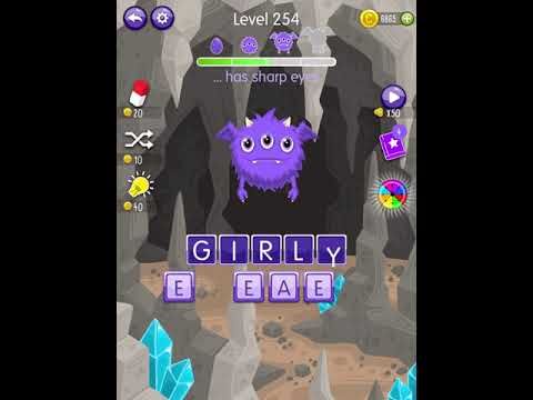 Video guide by Scary Talking Head: Word Monsters Level 254 #wordmonsters