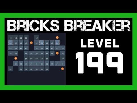 Video guide by Bricks N Balls: Bricks Breaker Puzzle Level 199 #bricksbreakerpuzzle