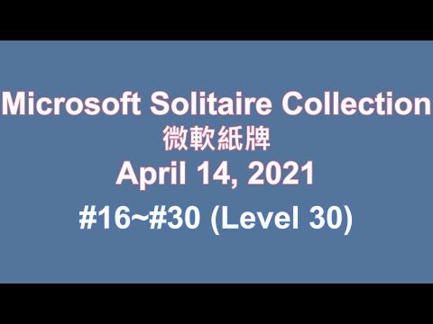 Video guide by 1M 75: Microsoft Solitaire Collection Level 30 #microsoftsolitairecollection