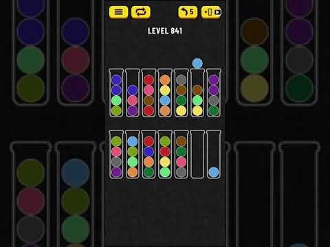 Video guide by Mobile games: Ball Sort Puzzle Level 841 #ballsortpuzzle