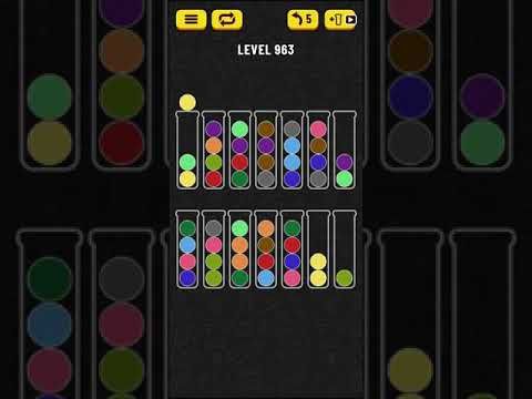 Video guide by Mobile games: Ball Sort Puzzle Level 963 #ballsortpuzzle