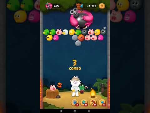 Video guide by 陳聖麟: LINE Bubble 2 Level 555 #linebubble2