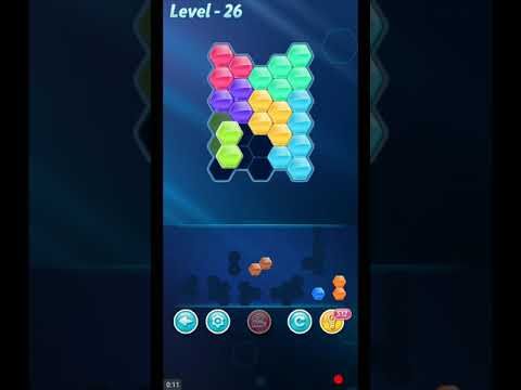 Video guide by ETPC EPIC TIME PASS CHANNEL: Block! Hexa Puzzle Level 26 #blockhexapuzzle