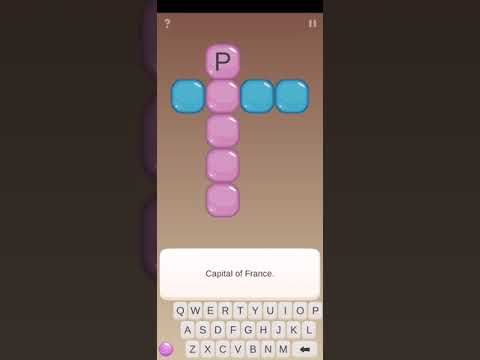 Video guide by Chaker Gamer: Crossword Pie Level 1 #crosswordpie
