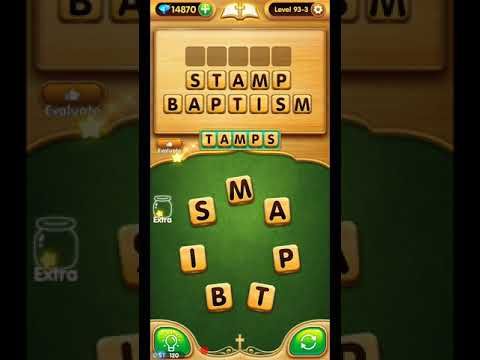 Video guide by ETPC EPIC TIME PASS CHANNEL: Bible Word Puzzle Chapter 93 - Level 3 #biblewordpuzzle