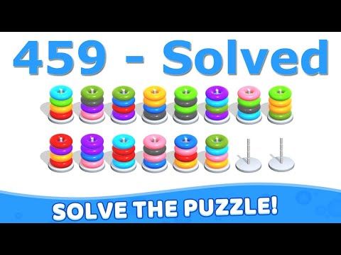 Video guide by Mobile Puzzle Games: Hoop Stack Level 459 #hoopstack