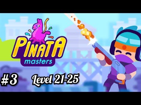 Video guide by LobofoxGames: Pinatamasters Level 21-25 #pinatamasters