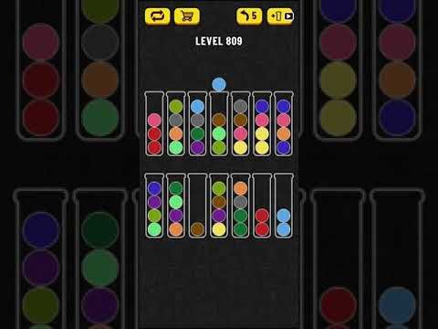 Video guide by Mobile games: Ball Sort Puzzle Level 809 #ballsortpuzzle