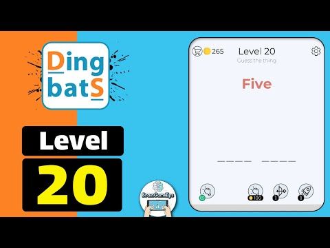 Video guide by BrainGameTips: Dingbats! Level 20 #dingbats