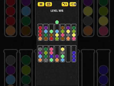 Video guide by Mobile games: Ball Sort Puzzle Level 1015 #ballsortpuzzle