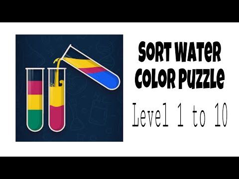 Video guide by D Lady Gamer: Sort Water Color Puzzle Level 1 #sortwatercolor