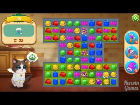 Video guide by Kerwin Games: Kitten Match Level 45 #kittenmatch