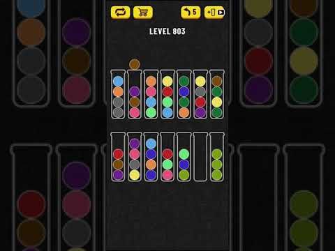 Video guide by Mobile games: Ball Sort Puzzle Level 803 #ballsortpuzzle