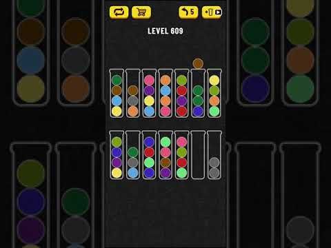 Video guide by Mobile games: Ball Sort Puzzle Level 609 #ballsortpuzzle