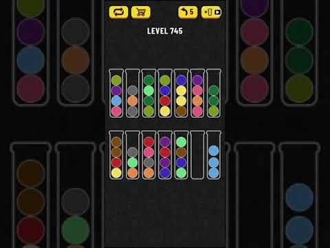 Video guide by Mobile games: Ball Sort Puzzle Level 745 #ballsortpuzzle