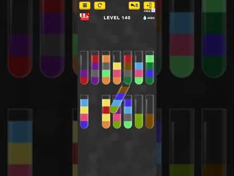Video guide by Mobile Games: Water Sort Color Puzzle Level 140 #watersortcolor