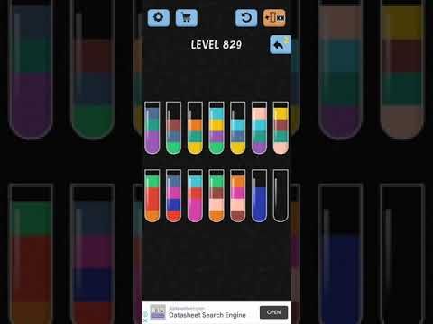 Video guide by ITA Gaming: Water Color Sort Level 829 #watercolorsort
