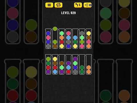 Video guide by Mobile games: Ball Sort Puzzle Level 929 #ballsortpuzzle