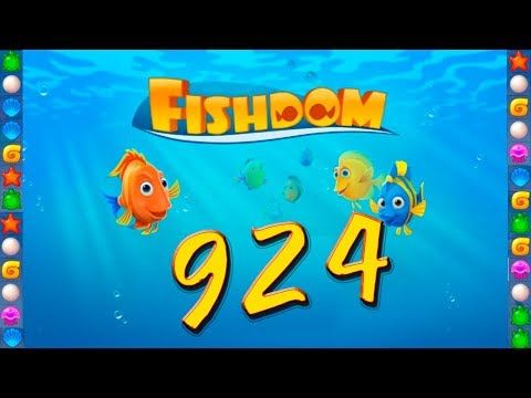 Video guide by GoldCatGame: Fishdom: Deep Dive Level 924 #fishdomdeepdive
