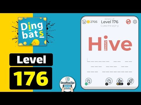 Video guide by BrainGameTips: Dingbats! Level 176 #dingbats