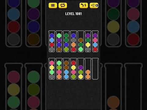 Video guide by Mobile games: Ball Sort Puzzle Level 1081 #ballsortpuzzle