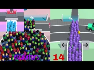 Video guide by Jolly Games: Escalators Level 14 #escalators