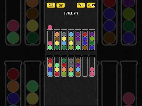 Video guide by Mobile games: Ball Sort Puzzle Level 719 #ballsortpuzzle