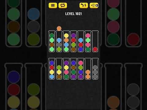 Video guide by Mobile games: Ball Sort Puzzle Level 1021 #ballsortpuzzle