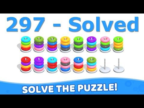 Video guide by Mobile Puzzle Games: Hoop Stack Level 297 #hoopstack