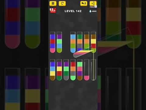 Video guide by Mobile Games: Water Sort Color Puzzle Level 142 #watersortcolor