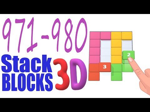 Video guide by Cat Shabo: Stack Blocks 3D Level 971 #stackblocks3d