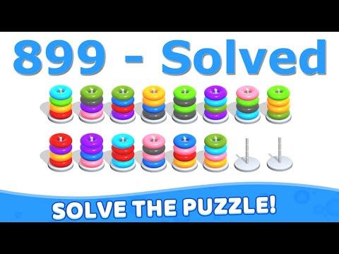 Video guide by Mobile Puzzle Games: Hoop Stack Level 899 #hoopstack