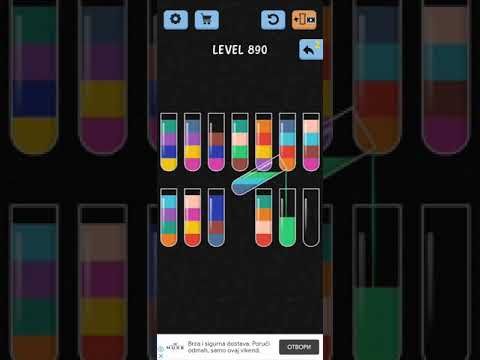 Video guide by ITA Gaming: Water Color Sort Level 890 #watercolorsort