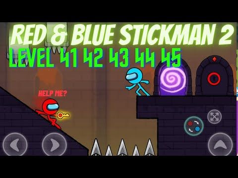 Video guide by Happy Game Time: Red & Blue Stickman Level 41 #redampblue